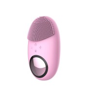 Mini Portable Waterproof Sonic Face Cleansing Washing Machine Massage Brush Electric Silicone Facial Cleanser Brush